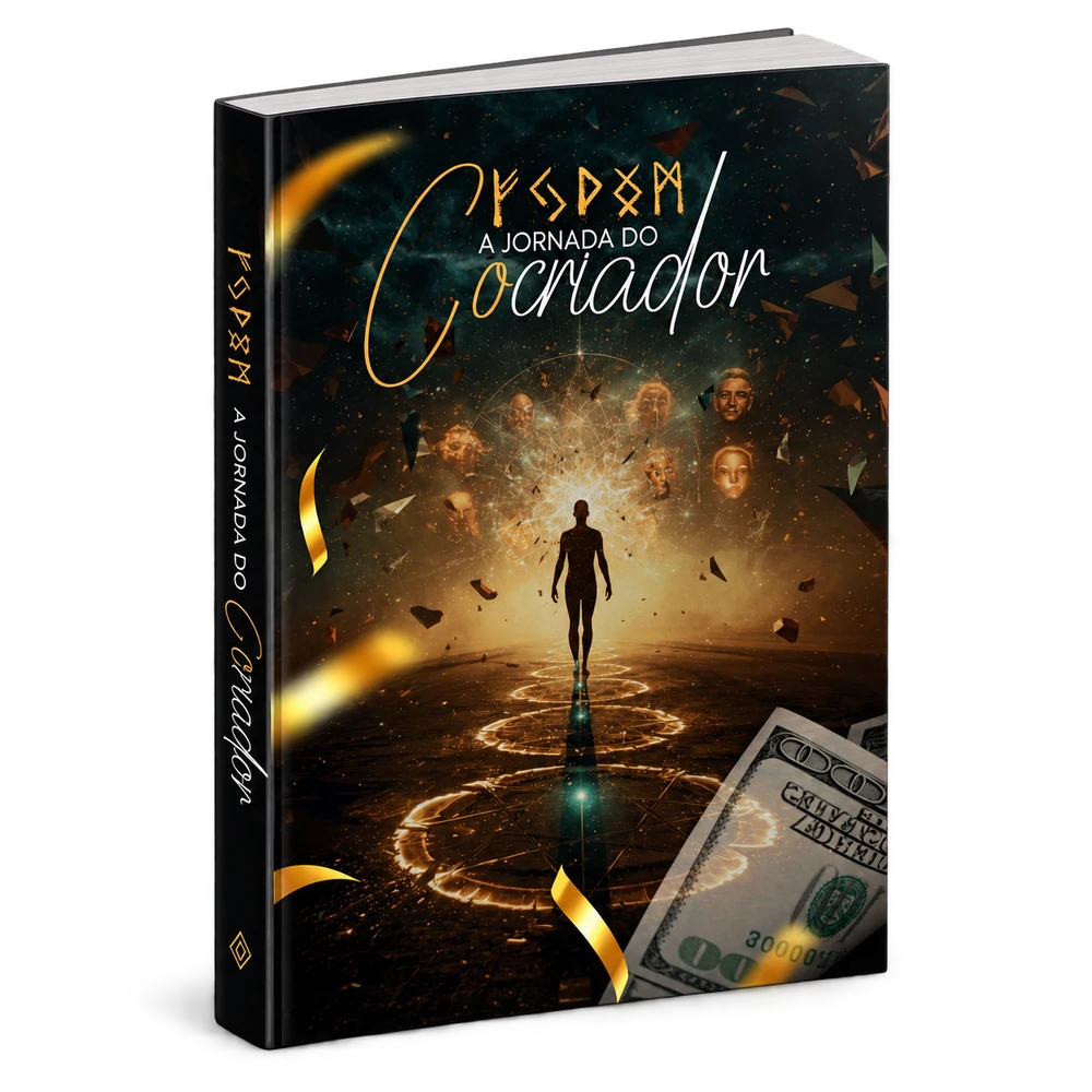 Mockup da apostila oficial Jornada do Cocriador